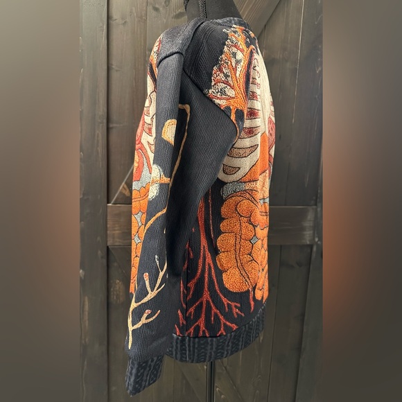 Women's Black Anatomical Print Light-weight Sweatshirt - Size M - Picture 10 of 11